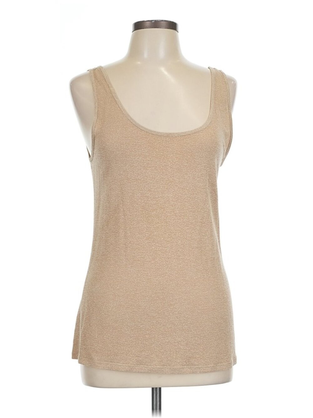 Jennifer Lopez Gold Metallic Shimmer Tank Top Women's Sz M - Picture 5 of 12